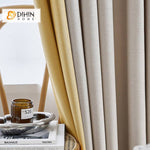 DIHIN HOME Modern Yellow and Beige Color,Blackout Grommet Window Curtain for Living Room ,52x63-inch,1 Panel Roman Shades Curtains Window Blinds custom curtains blackout curtains curtains for living room sheer curtains curtain fabric linen curtains kitchen curtains velvet curtains pinch pleat curtains bay window curtains outdoor curtains pleated curtains floral curtains dining room curtains kitchen valances drapes for bedroom patio curtains nursery curtains grommet curtains