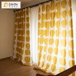 DIHIN HOME Modern Yellow Circles Printed,Half Blackout Grommet Window Curtain for Living Room ,52x63-inch,1 Panel Roman Shades Curtains Window Blinds custom curtains blackout curtains curtains for living room sheer curtains curtain fabric linen curtains kitchen curtains velvet curtains pinch pleat curtains bay window curtains outdoor curtains pleated curtains floral curtains dining room curtains kitchen valances drapes for bedroom patio curtains nursery curtains grommet curtains