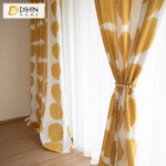 DIHIN HOME Modern Yellow Circles Printed,Half Blackout Grommet Window Curtain for Living Room ,52x63-inch,1 Panel Roman Shades Curtains Window Blinds custom curtains blackout curtains curtains for living room sheer curtains curtain fabric linen curtains kitchen curtains velvet curtains pinch pleat curtains bay window curtains outdoor curtains pleated curtains floral curtains dining room curtains kitchen valances drapes for bedroom patio curtains nursery curtains grommet curtains
