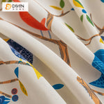 DIHIN HOME Pastoral Bird Printed,Half Blackout Grommet Window Curtain for Living Room ,52x63-inch,1 Panel Roman Shades Curtains Window Blinds custom curtains blackout curtains curtains for living room sheer curtains curtain fabric linen curtains kitchen curtains velvet curtains pinch pleat curtains bay window curtains outdoor curtains pleated curtains floral curtains dining room curtains kitchen valances drapes for bedroom patio curtains nursery curtains grommet curtains