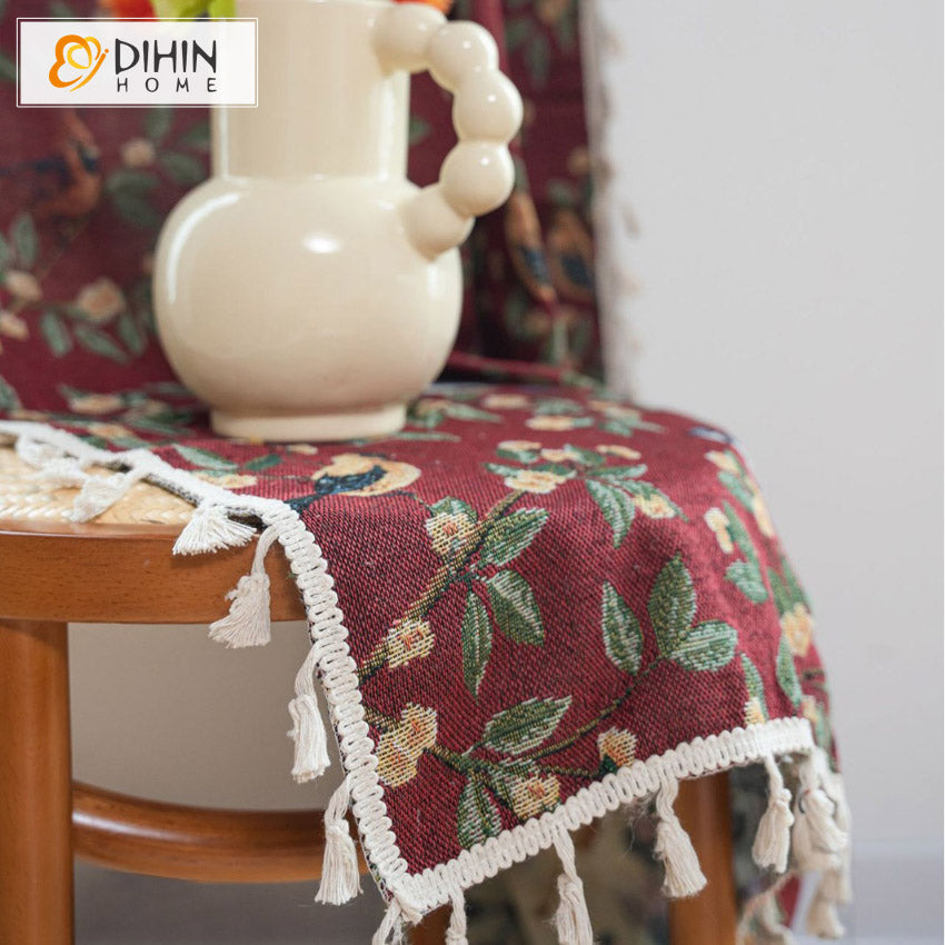 DIHIN HOME Pastoral Birds and Leaves Painting Printed,Blackout Grommet Window Curtain for Living Room ,52x63-inch,1 Panel Roman Shades Curtains Window Blinds custom curtains blackout curtains curtains for living room sheer curtains curtain fabric linen curtains kitchen curtains velvet curtains pinch pleat curtains bay window curtains outdoor curtains pleated curtains floral curtains dining room curtains kitchen valances drapes for bedroom patio curtains nursery curtains grommet curtains