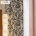 DIHIN HOME Pastoral Black Leaves Printed,Blackout Grommet Window Curtain For Living Room ,52x63-inch,1  Panel Roman Shades Curtains Window Blinds custom curtains blackout curtains curtains for living room sheer curtains curtain fabric linen curtains kitchen curtains velvet curtains pinch pleat curtains bay window curtains outdoor curtains pleated curtains floral curtains dining room curtains kitchen valances drapes for bedroom patio curtains nursery curtains grommet curtains