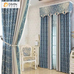 DIHIN HOME Pastoral Blue Color Jacquard,Blackout Grommet Window Curtain for Living Room ,52x63-inch,1 Panel Roman Shades Curtains Window Blinds custom curtains blackout curtains curtains for living room sheer curtains curtain fabric linen curtains kitchen curtains velvet curtains pinch pleat curtains bay window curtains outdoor curtains pleated curtains floral curtains dining room curtains kitchen valances drapes for bedroom patio curtains nursery curtains grommet curtains