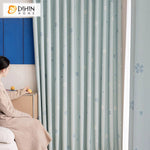 DIHIN HOME Pastoral Blue Flowers Printed,Blackout Grommet Window Curtain for Living Room Roman Shades Curtains Window Blinds custom curtains blackout curtains curtains for living room sheer curtains curtain fabric linen curtains kitchen curtains velvet curtains pinch pleat curtains bay window curtains outdoor curtains pleated curtains floral curtains dining room curtains kitchen valances drapes for bedroom patio curtains nursery curtains grommet curtains