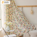 DIHIN HOME Pastoral Colorful Flowers Printed,Grommet Window Curtain for Living Room,Customzied Curtains Roman Shades Curtains Window Blinds custom curtains blackout curtains curtains for living room sheer curtains curtain fabric linen curtains kitchen curtains velvet curtains pinch pleat curtains bay window curtains outdoor curtains pleated curtains floral curtains dining room curtains kitchen valances drapes for bedroom patio curtains nursery curtains grommet curtains