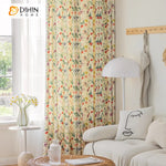 DIHIN HOME Pastoral Colorful Flowers Printed,Grommet Window Curtain for Living Room,Customzied Curtains Roman Shades Curtains Window Blinds custom curtains blackout curtains curtains for living room sheer curtains curtain fabric linen curtains kitchen curtains velvet curtains pinch pleat curtains bay window curtains outdoor curtains pleated curtains floral curtains dining room curtains kitchen valances drapes for bedroom patio curtains nursery curtains grommet curtains