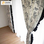 DIHIN HOME Pastoral Cotton Linen Fabric Printed,Half Blackout Grommet Window Curtain for Living Room ,52x63-inch,1 Panel Roman Shades Curtains Window Blinds custom curtains blackout curtains curtains for living room sheer curtains curtain fabric linen curtains kitchen curtains velvet curtains pinch pleat curtains bay window curtains outdoor curtains pleated curtains floral curtains dining room curtains kitchen valances drapes for bedroom patio curtains nursery curtains grommet curtains