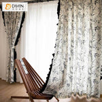 DIHIN HOME Pastoral Cotton Linen Fabric Printed,Half Blackout Grommet Window Curtain for Living Room ,52x63-inch,1 Panel Roman Shades Curtains Window Blinds custom curtains blackout curtains curtains for living room sheer curtains curtain fabric linen curtains kitchen curtains velvet curtains pinch pleat curtains bay window curtains outdoor curtains pleated curtains floral curtains dining room curtains kitchen valances drapes for bedroom patio curtains nursery curtains grommet curtains