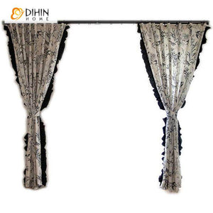 DIHIN HOME Pastoral Cotton Linen Fabric Printed,Half Blackout Grommet Window Curtain for Living Room ,52x63-inch,1 Panel Roman Shades Curtains Window Blinds custom curtains blackout curtains curtains for living room sheer curtains curtain fabric linen curtains kitchen curtains velvet curtains pinch pleat curtains bay window curtains outdoor curtains pleated curtains floral curtains dining room curtains kitchen valances drapes for bedroom patio curtains nursery curtains grommet curtains