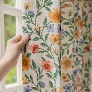 DIHIN HOME Pastoral Cotton Linen Floral,Blackout Grommet Window Curtain for Living Room ,52x63-inch,1 Panel Roman Shades Curtains Window Blinds custom curtains blackout curtains curtains for living room sheer curtains curtain fabric linen curtains kitchen curtains velvet curtains pinch pleat curtains bay window curtains outdoor curtains pleated curtains floral curtains dining room curtains kitchen valances drapes for bedroom patio curtains nursery curtains grommet curtains