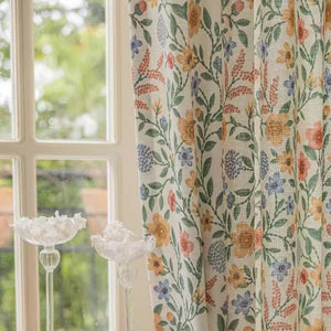 DIHIN HOME Pastoral Cotton Linen Floral,Blackout Grommet Window Curtain for Living Room ,52x63-inch,1 Panel Roman Shades Curtains Window Blinds custom curtains blackout curtains curtains for living room sheer curtains curtain fabric linen curtains kitchen curtains velvet curtains pinch pleat curtains bay window curtains outdoor curtains pleated curtains floral curtains dining room curtains kitchen valances drapes for bedroom patio curtains nursery curtains grommet curtains