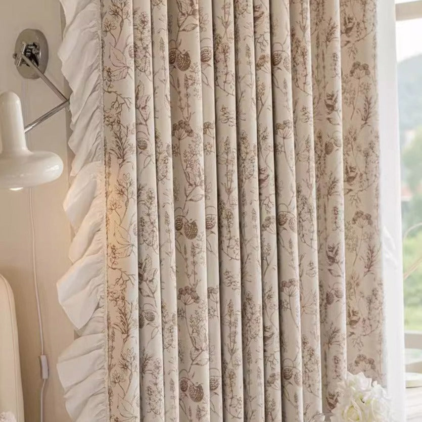DIHIN HOME Pastoral Curtains With White Laces,Blackout Grommet Window Curtain for Living Room,52x63-inch,1 Panel Roman Shades Curtains Window Blinds custom curtains blackout curtains curtains for living room sheer curtains curtain fabric linen curtains kitchen curtains velvet curtains pinch pleat curtains bay window curtains outdoor curtains pleated curtains floral curtains dining room curtains kitchen valances drapes for bedroom patio curtains nursery curtains grommet curtains