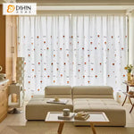 DIHIN HOME Pastoral Flowers Embroidered,Blackout Grommet Window Sheer Curtain for Living Room,52x63-inch,1 Panel Roman Shades Curtains Window Blinds custom curtains blackout curtains curtains for living room sheer curtains curtain fabric linen curtains kitchen curtains velvet curtains pinch pleat curtains bay window curtains outdoor curtains pleated curtains floral curtains dining room curtains kitchen valances drapes for bedroom patio curtains nursery curtains grommet curtains