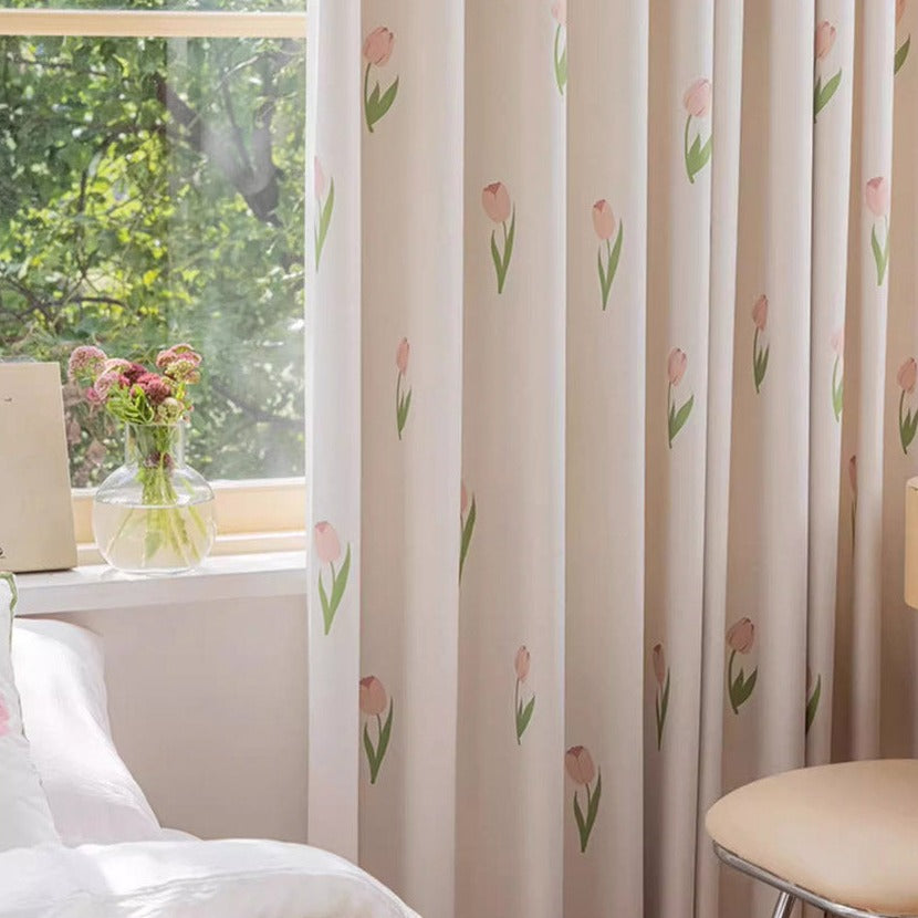 DIHIN HOME Pastoral Flowers Printed,Blackout Grommet Window Curtain for Living Room ,52x63-inch,1 Panel Roman Shades Curtains Window Blinds custom curtains blackout curtains curtains for living room sheer curtains curtain fabric linen curtains kitchen curtains velvet curtains pinch pleat curtains bay window curtains outdoor curtains pleated curtains floral curtains dining room curtains kitchen valances drapes for bedroom patio curtains nursery curtains grommet curtains