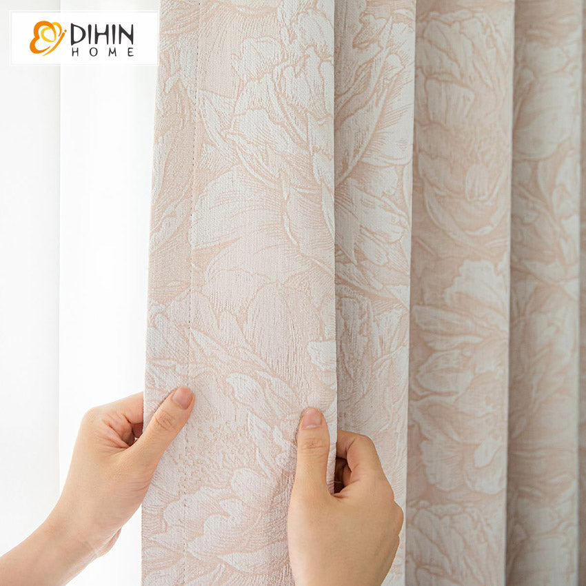 DIHIN HOME Pastoral Flowers Printed,Blackout Grommet Window Curtain for Living Room ,52x63-inch,1 Panel Roman Shades Curtains Window Blinds custom curtains blackout curtains curtains for living room sheer curtains curtain fabric linen curtains kitchen curtains velvet curtains pinch pleat curtains bay window curtains outdoor curtains pleated curtains floral curtains dining room curtains kitchen valances drapes for bedroom patio curtains nursery curtains grommet curtains