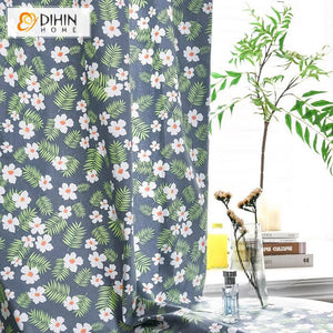 DIHIN HOME Pastoral Flowers Printed,Half Blackout Grommet Window Curtain for Living Room ,52x63-inch,1 Panel Roman Shades Curtains Window Blinds custom curtains blackout curtains curtains for living room sheer curtains curtain fabric linen curtains kitchen curtains velvet curtains pinch pleat curtains bay window curtains outdoor curtains pleated curtains floral curtains dining room curtains kitchen valances drapes for bedroom patio curtains nursery curtains grommet curtains