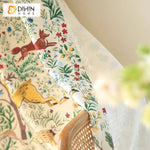 DIHIN HOME Pastoral Forest Fox Printed,Grommet Window Curtain for Living Room,52x63-inch,1 Panel Roman Shades Curtains Window Blinds custom curtains blackout curtains curtains for living room sheer curtains curtain fabric linen curtains kitchen curtains velvet curtains pinch pleat curtains bay window curtains outdoor curtains pleated curtains floral curtains dining room curtains kitchen valances drapes for bedroom patio curtains nursery curtains grommet curtains
