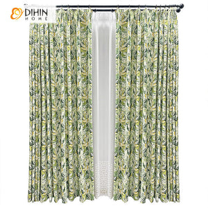 DIHIN HOME Pastoral Green Color,Grommet Window Curtain for Living Room,52x63-inch,1 Panel Roman Shades Curtains Window Blinds custom curtains blackout curtains curtains for living room sheer curtains curtain fabric linen curtains kitchen curtains velvet curtains pinch pleat curtains bay window curtains outdoor curtains pleated curtains floral curtains dining room curtains kitchen valances drapes for bedroom patio curtains nursery curtains grommet curtains