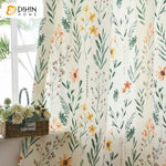 DIHIN HOME Pastoral Green Grass Flowers Printed,Half Blackout Grommet Window Curtain for Living Room ,52x63-inch,1 Panel Roman Shades Curtains Window Blinds custom curtains blackout curtains curtains for living room sheer curtains curtain fabric linen curtains kitchen curtains velvet curtains pinch pleat curtains bay window curtains outdoor curtains pleated curtains floral curtains dining room curtains kitchen valances drapes for bedroom patio curtains nursery curtains grommet curtains