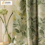 DIHIN HOME Pastoral Green Leaves Printed,Blackout Grommet Window Curtain Customized Curtain Drapes for Living Room Roman Shades Curtains Window Blinds custom curtains blackout curtains curtains for living room sheer curtains curtain fabric linen curtains kitchen curtains velvet curtains pinch pleat curtains bay window curtains outdoor curtains pleated curtains floral curtains dining room curtains kitchen valances drapes for bedroom patio curtains nursery curtains grommet curtains