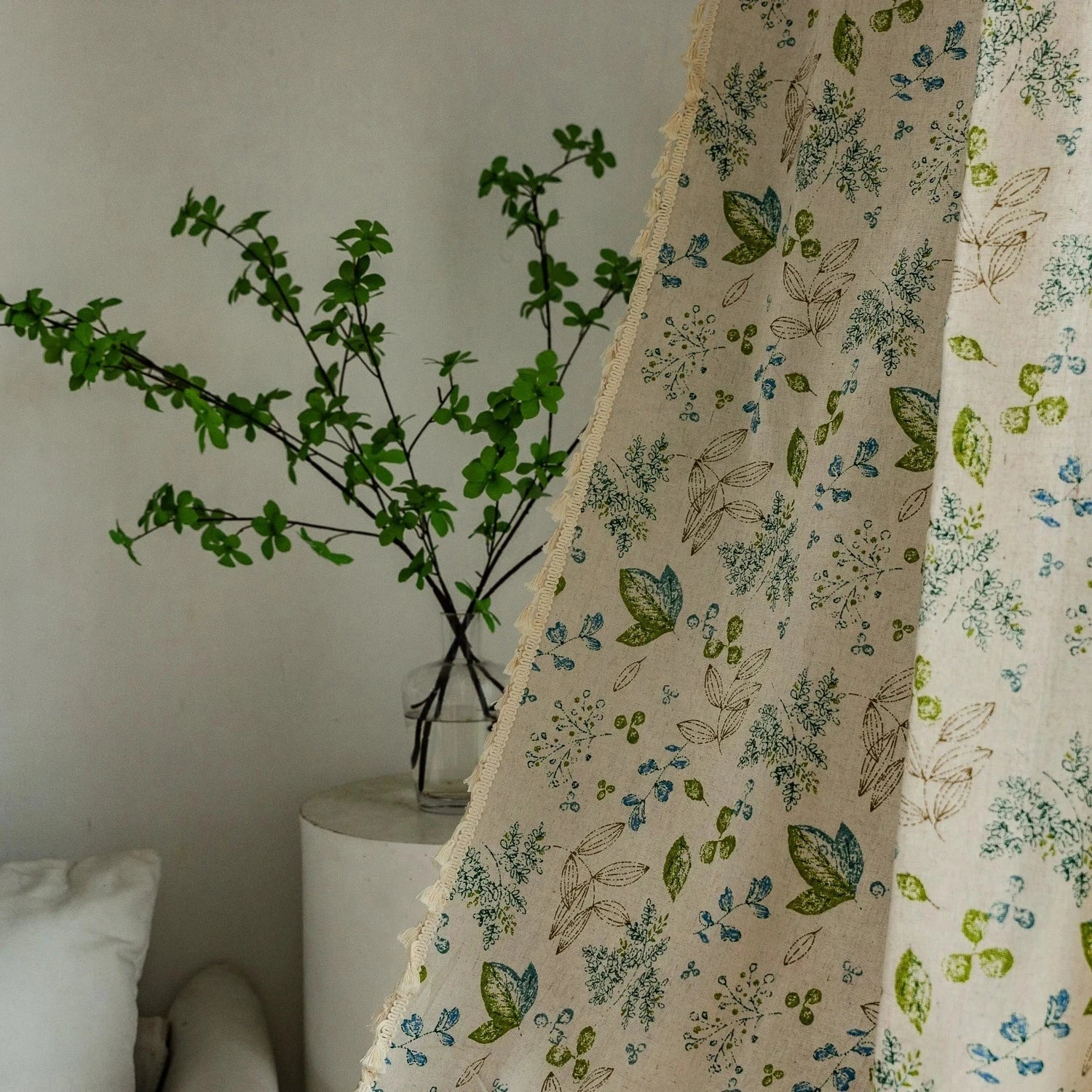 DIHIN HOME Pastoral Green Plants Printed,Blackout Grommet Window Curtain for Living Room ,52x63-inch,1 Panel Roman Shades Curtains Window Blinds custom curtains blackout curtains curtains for living room sheer curtains curtain fabric linen curtains kitchen curtains velvet curtains pinch pleat curtains bay window curtains outdoor curtains pleated curtains floral curtains dining room curtains kitchen valances drapes for bedroom patio curtains nursery curtains grommet curtains