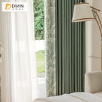 DIHIN HOME Pastoral Green Printed,Blackout Grommet Window Curtain for Living Room,52x63-inch,1 Panel Roman Shades Curtains Window Blinds custom curtains blackout curtains curtains for living room sheer curtains curtain fabric linen curtains kitchen curtains velvet curtains pinch pleat curtains bay window curtains outdoor curtains pleated curtains floral curtains dining room curtains kitchen valances drapes for bedroom patio curtains nursery curtains grommet curtains