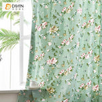 DIHIN HOME Pastoral Green Small Flowers Printed,Half Blackout Grommet Window Curtain for Living Room ,52x63-inch,1 Panel Roman Shades Curtains Window Blinds custom curtains blackout curtains curtains for living room sheer curtains curtain fabric linen curtains kitchen curtains velvet curtains pinch pleat curtains bay window curtains outdoor curtains pleated curtains floral curtains dining room curtains kitchen valances drapes for bedroom patio curtains nursery curtains grommet curtains
