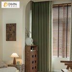 DIHIN HOME Pastoral Green Small Leaves Jacquard,Blackout Grommet Window Curtain Customized Curtain Drapes for Living Room Roman Shades Curtains Window Blinds custom curtains blackout curtains curtains for living room sheer curtains curtain fabric linen curtains kitchen curtains velvet curtains pinch pleat curtains bay window curtains outdoor curtains pleated curtains floral curtains dining room curtains kitchen valances drapes for bedroom patio curtains nursery curtains grommet curtains