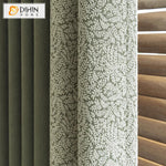 DIHIN HOME Pastoral Green Small Leaves Jacquard,Blackout Grommet Window Curtain Customized Curtain Drapes for Living Room Roman Shades Curtains Window Blinds custom curtains blackout curtains curtains for living room sheer curtains curtain fabric linen curtains kitchen curtains velvet curtains pinch pleat curtains bay window curtains outdoor curtains pleated curtains floral curtains dining room curtains kitchen valances drapes for bedroom patio curtains nursery curtains grommet curtains