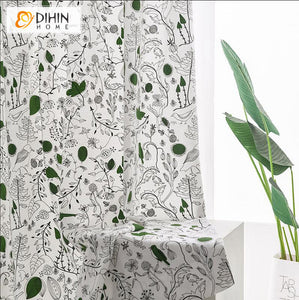DIHIN HOME Pastoral Hand-painted Bird Printed,Half Blackout Grommet Window Curtain for Living Room ,52x63-inch,1 Panel Roman Shades Curtains Window Blinds custom curtains blackout curtains curtains for living room sheer curtains curtain fabric linen curtains kitchen curtains velvet curtains pinch pleat curtains bay window curtains outdoor curtains pleated curtains floral curtains dining room curtains kitchen valances drapes for bedroom patio curtains nursery curtains grommet curtains