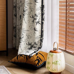 DIHIN HOME Pastoral Ink Bamboo Leaves Jacuqard,Blackout Grommet Window Curtain Customized Curtain Drapes for Living Room Roman Shades Curtains Window Blinds custom curtains blackout curtains curtains for living room sheer curtains curtain fabric linen curtains kitchen curtains velvet curtains pinch pleat curtains bay window curtains outdoor curtains pleated curtains floral curtains dining room curtains kitchen valances drapes for bedroom patio curtains nursery curtains grommet curtains