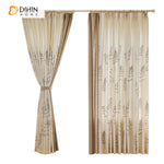 DIHIN HOME Pastoral Leaves Embroidered,Blackout Grommet Window Curtain for Living Room ,52x63-inch,1 Panel Roman Shades Curtains Window Blinds custom curtains blackout curtains curtains for living room sheer curtains curtain fabric linen curtains kitchen curtains velvet curtains pinch pleat curtains bay window curtains outdoor curtains pleated curtains floral curtains dining room curtains kitchen valances drapes for bedroom patio curtains nursery curtains grommet curtains