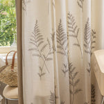 DIHIN HOME Pastoral Leaves Embroidered,Blackout Grommet Window Curtain for Living Room ,52x63-inch,1 Panel Roman Shades Curtains Window Blinds custom curtains blackout curtains curtains for living room sheer curtains curtain fabric linen curtains kitchen curtains velvet curtains pinch pleat curtains bay window curtains outdoor curtains pleated curtains floral curtains dining room curtains kitchen valances drapes for bedroom patio curtains nursery curtains grommet curtains