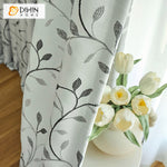 DIHIN HOME Pastoral Leaves Jacquard,Grommet Window Curtain for Living Room,52x63-inch,1 Panel Roman Shades Curtains Window Blinds custom curtains blackout curtains curtains for living room sheer curtains curtain fabric linen curtains kitchen curtains velvet curtains pinch pleat curtains bay window curtains outdoor curtains pleated curtains floral curtains dining room curtains kitchen valances drapes for bedroom patio curtains nursery curtains grommet curtains