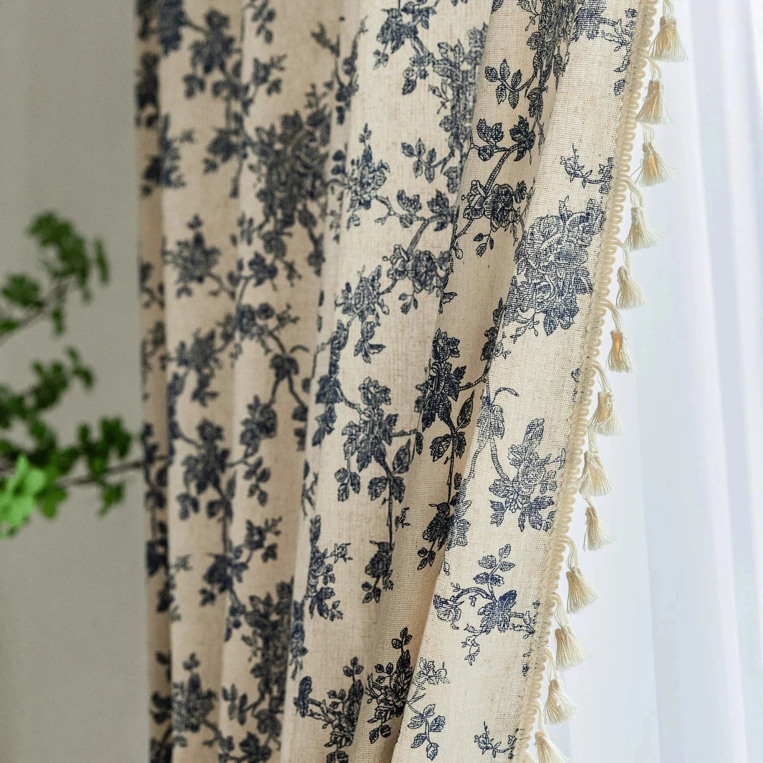 DIHIN HOME Pastoral Leaves Printed,Blackout Grommet Window Curtain for Living Room ,52x63-inch,1 Panel Roman Shades Curtains Window Blinds custom curtains blackout curtains curtains for living room sheer curtains curtain fabric linen curtains kitchen curtains velvet curtains pinch pleat curtains bay window curtains outdoor curtains pleated curtains floral curtains dining room curtains kitchen valances drapes for bedroom patio curtains nursery curtains grommet curtains