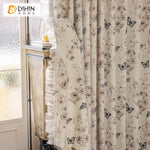 DIHIN HOME Pastoral Little Butterfly Printed,Blackout Grommet Window Curtain Customized Curtain Drapes for Living Room Roman Shades Curtains Window Blinds custom curtains blackout curtains curtains for living room sheer curtains curtain fabric linen curtains kitchen curtains velvet curtains pinch pleat curtains bay window curtains outdoor curtains pleated curtains floral curtains dining room curtains kitchen valances drapes for bedroom patio curtains nursery curtains grommet curtains