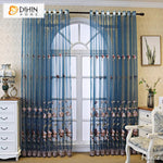 DIHIN HOME Pastoral Luxury Flowers Embroidered,Grommet Window Sheer Curtain for Living Room ,52x63-inch,1 Panel Roman Shades Curtains Window Blinds custom curtains blackout curtains curtains for living room sheer curtains curtain fabric linen curtains kitchen curtains velvet curtains pinch pleat curtains bay window curtains outdoor curtains pleated curtains floral curtains dining room curtains kitchen valances drapes for bedroom patio curtains nursery curtains grommet curtains