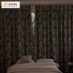 DIHIN HOME Pastoral Natural Blue Leaves Printed,Grommet Window Curtain for Living Room,Customzied Curtains Roman Shades Curtains Window Blinds custom curtains blackout curtains curtains for living room sheer curtains curtain fabric linen curtains kitchen curtains velvet curtains pinch pleat curtains bay window curtains outdoor curtains pleated curtains floral curtains dining room curtains kitchen valances drapes for bedroom patio curtains nursery curtains grommet curtains