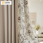 DIHIN HOME Pastoral Natural Plants Printed,Grommet Window Curtain for Living Room,52x63-inch,1 Panel Roman Shades Curtains Window Blinds custom curtains blackout curtains curtains for living room sheer curtains curtain fabric linen curtains kitchen curtains velvet curtains pinch pleat curtains bay window curtains outdoor curtains pleated curtains floral curtains dining room curtains kitchen valances drapes for bedroom patio curtains nursery curtains grommet curtains
