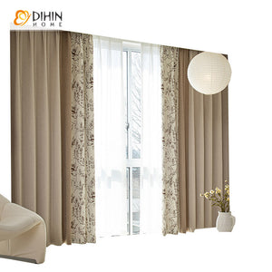 DIHIN HOME Pastoral Natural Plants Printed,Grommet Window Curtain for Living Room,52x63-inch,1 Panel Roman Shades Curtains Window Blinds custom curtains blackout curtains curtains for living room sheer curtains curtain fabric linen curtains kitchen curtains velvet curtains pinch pleat curtains bay window curtains outdoor curtains pleated curtains floral curtains dining room curtains kitchen valances drapes for bedroom patio curtains nursery curtains grommet curtains