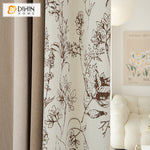 DIHIN HOME Pastoral Natural Plants Printed,Grommet Window Curtain for Living Room,52x63-inch,1 Panel Roman Shades Curtains Window Blinds custom curtains blackout curtains curtains for living room sheer curtains curtain fabric linen curtains kitchen curtains velvet curtains pinch pleat curtains bay window curtains outdoor curtains pleated curtains floral curtains dining room curtains kitchen valances drapes for bedroom patio curtains nursery curtains grommet curtains