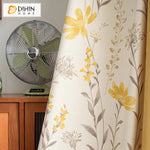 DIHIN HOME Pastoral Natural Yellow Flowers Printed,Grommet Window Curtain for Living Room,Customzied Curtains Roman Shades Curtains Window Blinds custom curtains blackout curtains curtains for living room sheer curtains curtain fabric linen curtains kitchen curtains velvet curtains pinch pleat curtains bay window curtains outdoor curtains pleated curtains floral curtains dining room curtains kitchen valances drapes for bedroom patio curtains nursery curtains grommet curtains