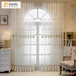 DIHIN HOME Pastoral Pink Flowers Embroidered,Grommet Window Sheer Curtain for Living Room ,52x63-inch,1 Panel Roman Shades Curtains Window Blinds custom curtains blackout curtains curtains for living room sheer curtains curtain fabric linen curtains kitchen curtains velvet curtains pinch pleat curtains bay window curtains outdoor curtains pleated curtains floral curtains dining room curtains kitchen valances drapes for bedroom patio curtains nursery curtains grommet curtains
