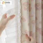 DIHIN HOME Pastoral Pink Flowers Printed,Blackout Grommet Window Curtain Customized Curtain Drapes for Living Room Roman Shades Curtains Window Blinds custom curtains blackout curtains curtains for living room sheer curtains curtain fabric linen curtains kitchen curtains velvet curtains pinch pleat curtains bay window curtains outdoor curtains pleated curtains floral curtains dining room curtains kitchen valances drapes for bedroom patio curtains nursery curtains grommet curtains