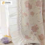 DIHIN HOME Pastoral Pink Flowers Printed,Blackout Grommet Window Curtain Customized Curtain Drapes for Living Room Roman Shades Curtains Window Blinds custom curtains blackout curtains curtains for living room sheer curtains curtain fabric linen curtains kitchen curtains velvet curtains pinch pleat curtains bay window curtains outdoor curtains pleated curtains floral curtains dining room curtains kitchen valances drapes for bedroom patio curtains nursery curtains grommet curtains