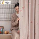 DIHIN HOME Pastoral Pink Small Flowers Printed,Blackout Grommet Window Curtain for Living Room Roman Shades Curtains Window Blinds custom curtains blackout curtains curtains for living room sheer curtains curtain fabric linen curtains kitchen curtains velvet curtains pinch pleat curtains bay window curtains outdoor curtains pleated curtains floral curtains dining room curtains kitchen valances drapes for bedroom patio curtains nursery curtains grommet curtains
