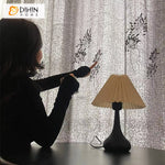 DIHIN HOME Pastoral Plants Embroidered,Blackout Grommet Window Sheer Curtain for Living Room,52x63-inch,1 Panel Roman Shades Curtains Window Blinds custom curtains blackout curtains curtains for living room sheer curtains curtain fabric linen curtains kitchen curtains velvet curtains pinch pleat curtains bay window curtains outdoor curtains pleated curtains floral curtains dining room curtains kitchen valances drapes for bedroom patio curtains nursery curtains grommet curtains