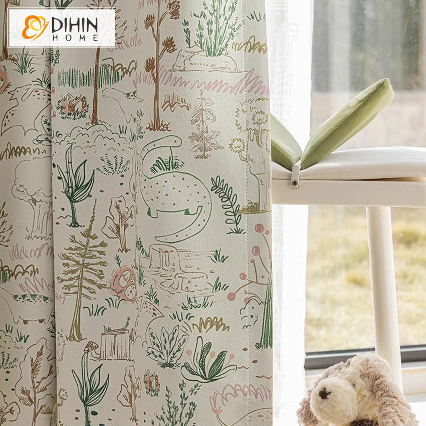 DIHIN HOME Pastoral Plants Printed,Blackout Grommet Window Curtain for Living Room Roman Shades Curtains Window Blinds custom curtains blackout curtains curtains for living room sheer curtains curtain fabric linen curtains kitchen curtains velvet curtains pinch pleat curtains bay window curtains outdoor curtains pleated curtains floral curtains dining room curtains kitchen valances drapes for bedroom patio curtains nursery curtains grommet curtains