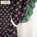 DIHIN HOME Pastoral Retro Cotton Linen Fabric Printed,Half Blackout Grommet Window Curtain for Living Room ,52x63-inch,1 Panel Roman Shades Curtains Window Blinds custom curtains blackout curtains curtains for living room sheer curtains curtain fabric linen curtains kitchen curtains velvet curtains pinch pleat curtains bay window curtains outdoor curtains pleated curtains floral curtains dining room curtains kitchen valances drapes for bedroom patio curtains nursery curtains grommet curtains