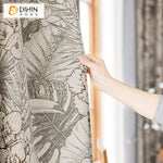 DIHIN HOME Pastoral Retro Leaves Jacquard,Blackout Grommet Window Curtain for Living Room ,52x63-inch,1 Panel Roman Shades Curtains Window Blinds custom curtains blackout curtains curtains for living room sheer curtains curtain fabric linen curtains kitchen curtains velvet curtains pinch pleat curtains bay window curtains outdoor curtains pleated curtains floral curtains dining room curtains kitchen valances drapes for bedroom patio curtains nursery curtains grommet curtains
